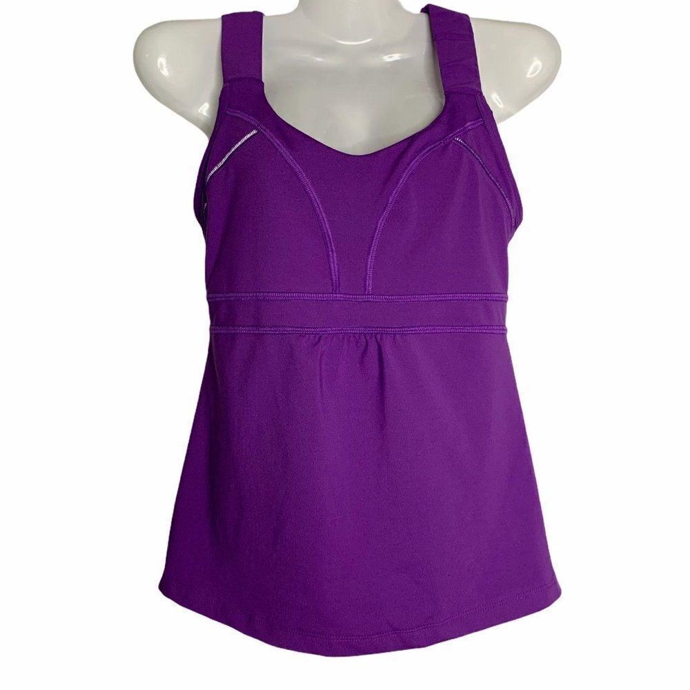 Athleta Racerback Horizon Tank Top XS Purple Bra